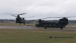 RAF  US ARMY CHINOOK DEPART RAF MILDENHALL SEPTEMBER 9 2024 [upl. by Otes]