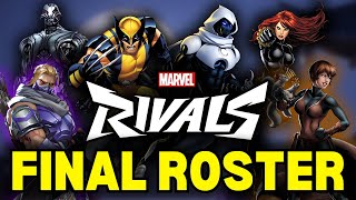 Marvel Rivals Launch Roster Confirmed [upl. by Mairam]