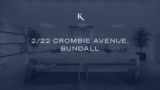 222 Crombie Avenue Bundall  Gold Coast Realestate  Kollosche [upl. by Ttayw29]