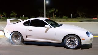 LOUD 1000hp Supra from HELL Highway Street Action COPS [upl. by Maud]