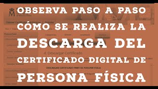 DESCARGAR CERTIFICADO DIGITAL [upl. by Bobine216]