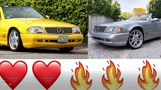 AMG VS BRABUS R129 V12 73L  WHAT IS THE BEST MERCEDES SL IN THE WORLD  r129 sl63amg [upl. by Eidoow]