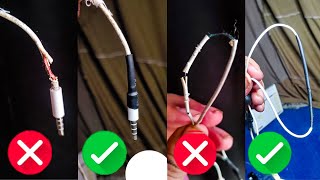 How to fix Broken Headphone Earphone lead  Fix cracked earphone wires [upl. by Ojyram]