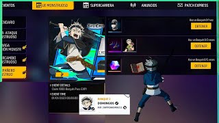 NOVO CODIGO COMO COLETAR TODAS AS RECOMPENSAS DE BLACK CLOVER NO FREE FIRE [upl. by Nanerb186]