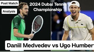 Dubai Tennis Championships 2024 Daniil Medvedev vs Ugo Humbert Semifinal  Kohli Post Match Analysis [upl. by Stace]