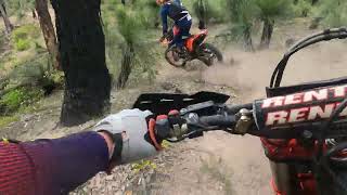 Single Trail  Raw footage of tight single trail Andrew Dean with GoPro [upl. by Rozek920]