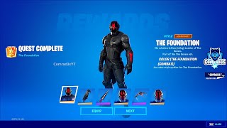 All Foundation Challenges Fortnite  How to Unlock The Foundation Combat Style in Fortnite [upl. by Thorman472]