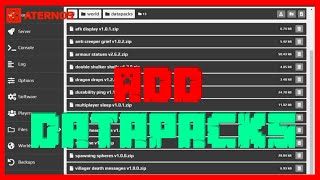 🟥 HOW to ADD DATAPACKS to YOUR Minecraft ATERNOS SERVER 247 TOP server HOSTING 🟥 [upl. by Cho]