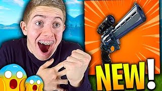 JE DÉCOUVRE LE NOUVEAU PISTOLET À LUNETTE SUR FORTNITE BATTLE ROYALE [upl. by Enelime]