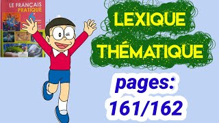 Lexique thématique français pratique 6ème année primaire pages161162 [upl. by Maible]