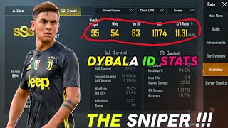 DYBALA PUBG Profile amp Statistics Revealed  PUBG MOBILE [upl. by Oiramd569]