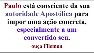 Carta a Filemon 👉 Flemon era um cristão de boa posição convertido por Paulo [upl. by Tiffany]