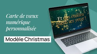 2025  Carte de vœux numérique personnalisée – Modèle Christmas [upl. by Vassaux]