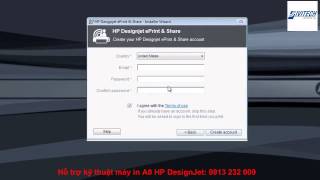 Hướng dẫn cài đặt HP Designjet ePrint amp Share [upl. by Amaty]