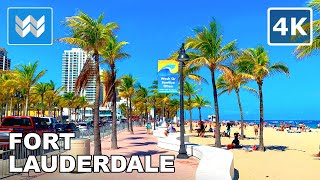 4K Fort Lauderdale Florida USA  Spring Break Walking Tour Vlog amp Vacation Travel Guide 🎧 [upl. by Seni]