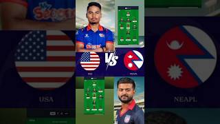 USA VS NEAPL DREEM 11 Team usa vs nepal today match Dreem 11 dream 11team trending [upl. by Ihtak]