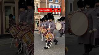 Fantastic 1st Bn Welsh Guards Corps of Drums Changing the guard Windsor Thursday 14th Nov 2024 [upl. by Ryley]