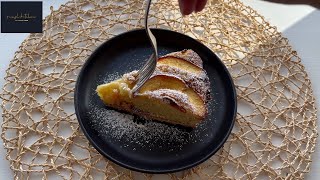 Peach frangipane tart By Onush Kitchen [upl. by Adnaluy]