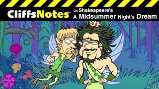 Shakespeares A MIDSUMMER NIGHTS DREAM  CliffsNotes Video Summary [upl. by Aicinoid]