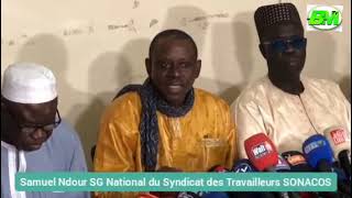 NOMINATION A LA SONACOS LE SYNDICAL DES TRAVAILLEURS DEMANT [upl. by Ailemaj]