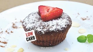 Einfaches LowCarb SchokoMuffin GrundRezept ohne Mehl [upl. by Nazario780]