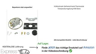 Kühlschrank Gefrierschrank Thermostat wechseln amp tauschen Temperaturregelung in der K50Serie [upl. by Eelan]