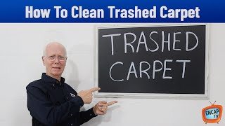 How To Clean Trashed Carpet With Encap [upl. by Olivette502]