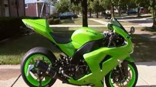 2007 ZX10R CustomModified HR1 Riot Exhaust take 21 [upl. by Nnewg300]