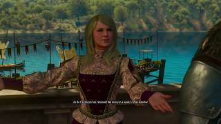 Witcher 3  Jacquette will marry Francois Feet as Cold Ice ending Blood and Wine [upl. by Morrie]