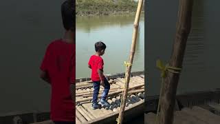 Chhotu cycle rakhkar Nadi Ka use Paar JCB chalane Chala Gaya youtube trending shorts video [upl. by Nerfe]