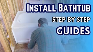 How to Install a Bathtub  StepbyStep Bathtub Installation  Installing Bathtub Like a PRO [upl. by Neesay]