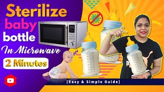 How To Sterilize Baby Bottles In microwave Without A Sterilizer [upl. by Piscatelli]