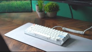 Leaf 60 with lubed Tealios stems in Gateron Milky housings [upl. by Bromleigh]