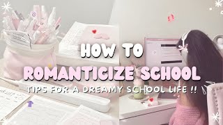 ⋆⭒˚📌⋆How to Romanticize School Transform Your School Experience⋆🎀⭒˚⋆ [upl. by Sonstrom]