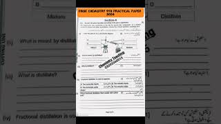 Fbise Chemistry 9th Practical Paper 2024  Federal Board Exam [upl. by Sikko]