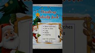 I MADE A CHRISTMAS ACTIVITY BOOK FOR KIDS [upl. by Reibaj683]