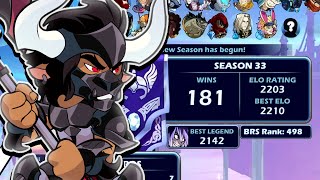 Peguei 2200 Jogando de TEROS no Brawlhalla [upl. by Eisdnil269]