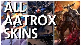 All Aatrox Skins Justicar Mecha Sea Hunter [upl. by Ariajay]