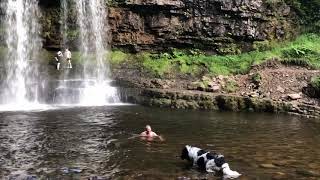 First wild camp at Brecon Beacons Four Falls walk Waterfalls Wild swimming and Prosecco [upl. by Gian456]