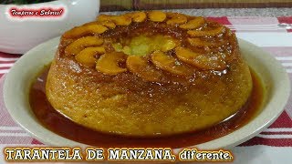 TARANTELA DE MANZANA SIN HORNO pudin fácil y delicioso [upl. by Daune]