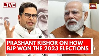 Prashant Kishor Interview LIVE Prashant Kishors Biggest Analysis Of 2024 Elections  India Today [upl. by Dorella]