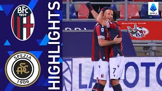 Bologna 21 Spezia  Arnautovic double seals the points for Bologna  Serie A 202122 [upl. by Cyril]