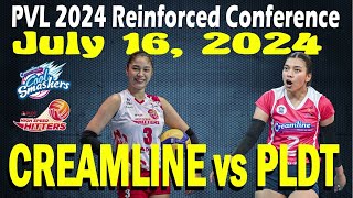 CREAMLINE vs PLDT • PVL 2024 Reinforced Conference • July 16 2024 [upl. by Ahsykal]