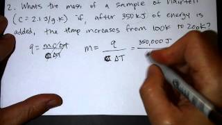 Solving specific heat problems [upl. by Marta]