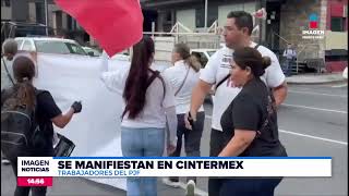 Trabajadores del Poder Judicial se manifiestan en CINTERMEX  Noticias MTY con Brenda Cavazos [upl. by Wobniar]