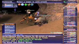 FFXI NM Saga 375 Tangaroa Voidwatch NM Full Battle [upl. by Winshell]