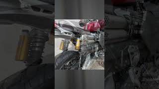 Triumph Scrambler 1200 Mojave Exhaust  Brutal Sound motorcycle bikelife exhaustsound exhaust [upl. by Giacopo]