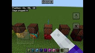 Testing all block Glazed Terracotta in Minecraft note block sound Part 6 [upl. by Bekah449]