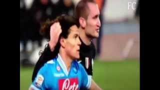 Cavani vs Chiellini and finally fair play [upl. by Eatnhoj413]