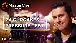 Baking 24 Cupcakes Under Pressure  MasterChef Canada  MasterChef World [upl. by Machute128]